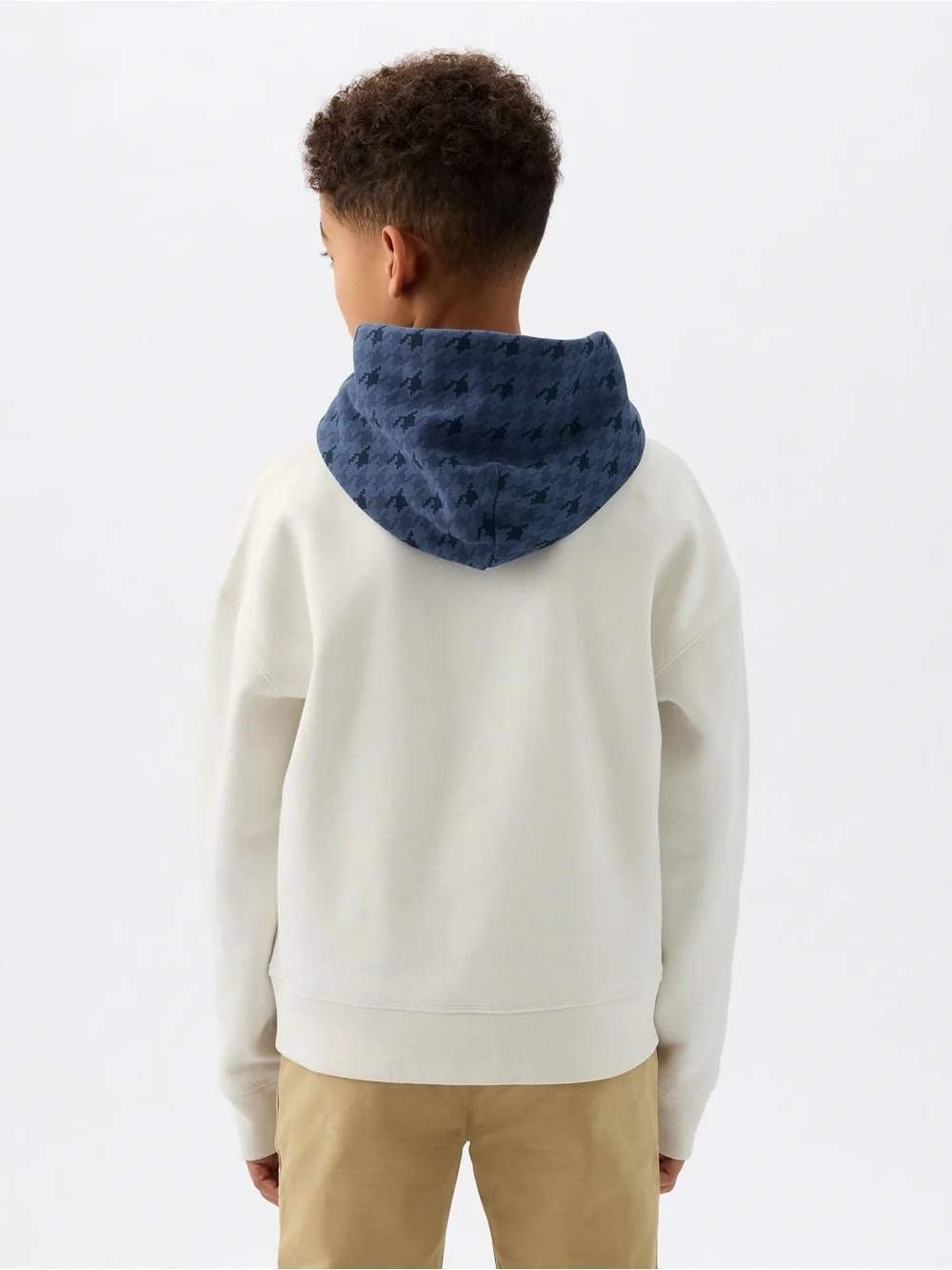 GAP White Dapper Dan Kids Colourblock Logo Hoodie